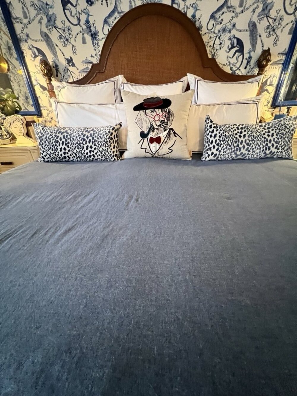 DENIM BLUE iKEA Duvet Cover QUEEN/FULL Cotton Chambray 100% Cotton 83"L x 97”W